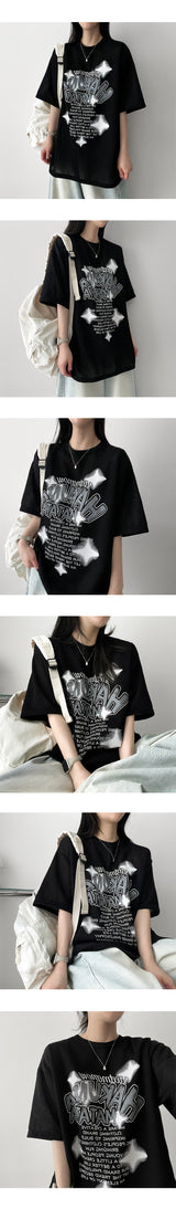 Nishu Illustrated Knitwear Short-sleeved T-shirt
