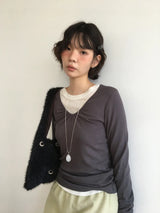 リーフローカッティングロングスリーブ