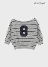 [MADE] Tiri Boatneck Printed Short Sleeve T-shirt