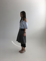 Laura Frill Capri Pants (2color)