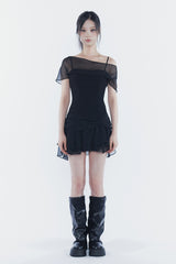メリーシフォンドレス black