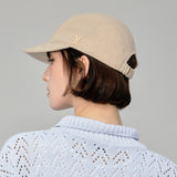 VA スタッドグロッシースクランチーキャップ / ベージュ