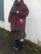 Urban volume round padded jacket