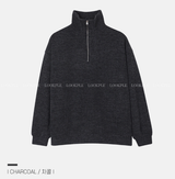 Hendes Daily Ribbed Semi-Zip Up Knit