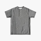 フロントカットラインヘンリーネック半袖Tシャツ