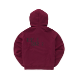 EEERRR Crack logo hoodie (Burgundy)