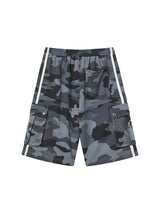 TOUGH BEAR CAMO HALF PANTS (BLACK)
