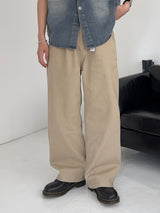 LO Vien Pintuck Half-Banding Semi Wide Pants (4C)