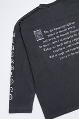 BBD Crushed Faith Pigment Long T-Shirt (Charcoal)