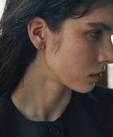 [925 silver] Deux.silver.196 / ミニバウトピアス (ゴールド)