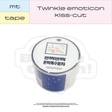 Twinkle emoticon kiss-cut