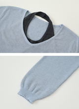 #RB Halter Neck Layered Loose Knit (5color)