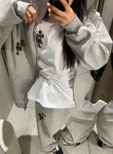 レホクロスパッチオーバーサイズTシャツ