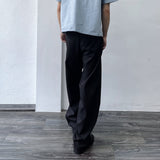 Bias Panel Wide Trousers
