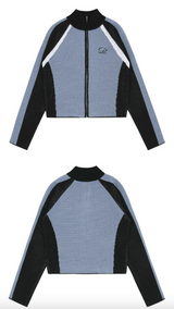 Biker Knit Zip-Up Jacket