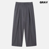 Summit Crease Pintuck Wide Slacks