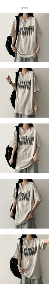 Dupe ペイント ボックスフィット 半袖Tシャツ