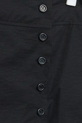 Button Mini Skirt (Black)