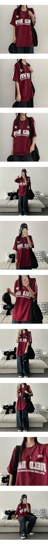 Field Track Over Fit Short-Sleeved T-Shirt