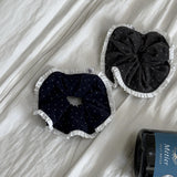 scrunchie corduroy dot_navy