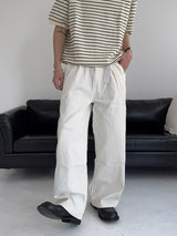 LO Vien Pintuck Half-Banding Semi Wide Pants (4C)