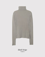 Wool Tencel Turtleneck Arm Warmer T-shirt (5color)