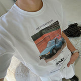サーブカープリントショートスリーブTシャツ (2color)