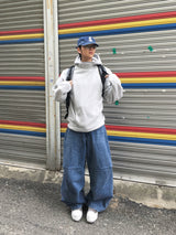 バーネット ダブルピンタックバルーンデニムパンツ 2C