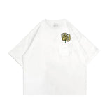 PEANUT STAIN - フラワー ホワイト ボクシー Tシャツ