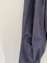 Space String ballon denim wide pants 2color