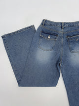 238 Back Pocket Semi-Bootcut Denim Pants
