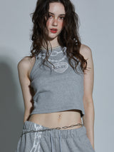 CHAIN SLEEVESS T-SHIRT