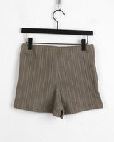 [Brushed lining] ショートリブニットパンツ