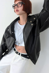 Roll-up Loose fit Cropped Short-sleeved T-shirt