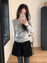 ピーチウォームベーシックロングスリーブTシャツ (6color)