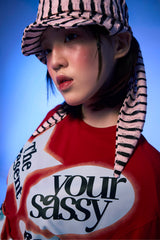 ロールアップピンタックTシャツ