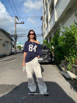 ナンバーネイビールースフィット半袖Tシャツ