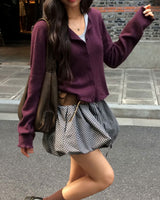 Candy Frill Knit Cardigan