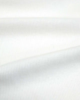 Pocket Henley Neck Ribbed Long Sleeve White