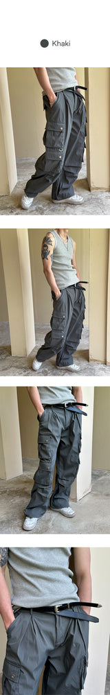 [S/S] Nylon parachute cargo pants(2color)