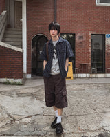 メイクレタリングプリントショートスリーブTシャツ
