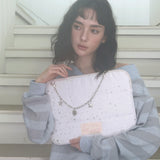 Star Chain Notebook Pouch_white