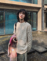 Wool Mix Cable Knit