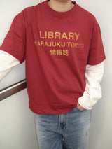 レイヤード ロングスリーブ Tシャツ (5 Colors)