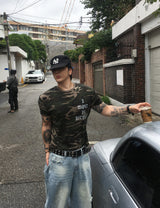 No.1811 S lettering camo half T