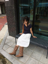 Pocket Layer Pleated Skirt (2color)
