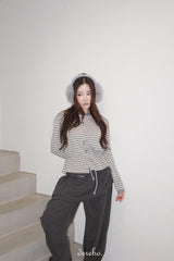 コーデュロイバンドレイヤードパンツ