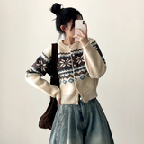Decca Snow Nordic Knit Cardigan
