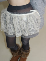 Kina Bendable Angora Fur Micro Shorts (Angora Fur Fabric)
