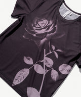 Rose Printed T-shirt - Charcoal